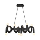 Sadie 23-in Matte Black Socket Chandelier - CH420823MB