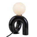 Sadie 6-in Glossy Black Socket Table Lamp - TL420107GBK