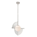 Scorpio 16-in Polished Nickel/Opal Glass LED Pendant - PD65116-PN/OP-UNV