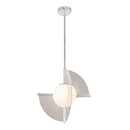 Scorpio 16-in Polished Nickel/Opal Glass LED Pendant - PD65116-PN/OP-UNV
