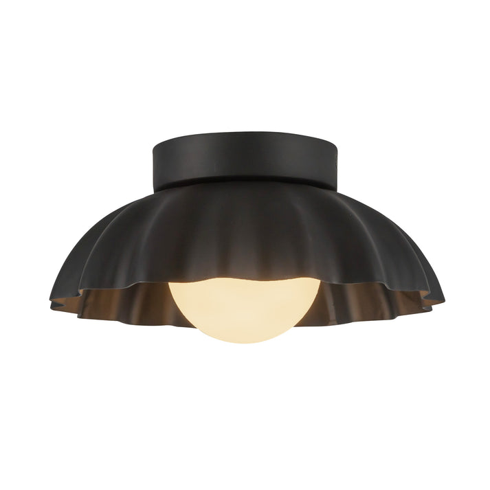 Soleil 10-in Matte Black/Opal Glass LED Wall/Vanity Light - WV436910MBOP-3WCCT-UNV
