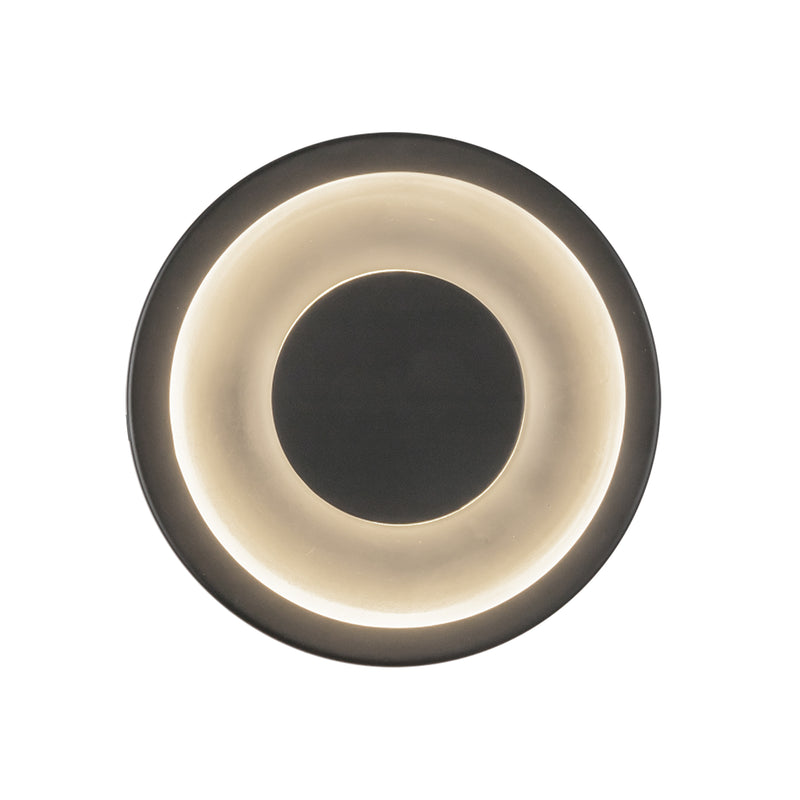 Stephord 4-in Black/Frosted Glass LED Wall Sconce - WS97204-BK/FR