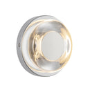 Stephord 4-in Chrome/Clear Glass LED Wall Sconce - WS97204-CH/CL