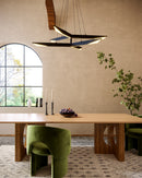Tachi 42-in Urban Bronze LED Chandelier - CH64242-UB-UNV-010