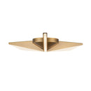 Tachi 18-in Vintage Brass LED Flush Mount - FM64218-VB
