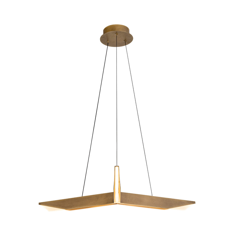 Tachi 31-in Vintage Brass LED Pendant - PD64231-VB-UNV-010