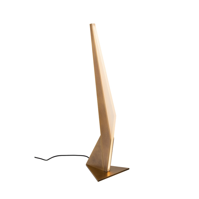 Tachi 6-in Vintage Brass LED Table Lamp - TL64222-VB