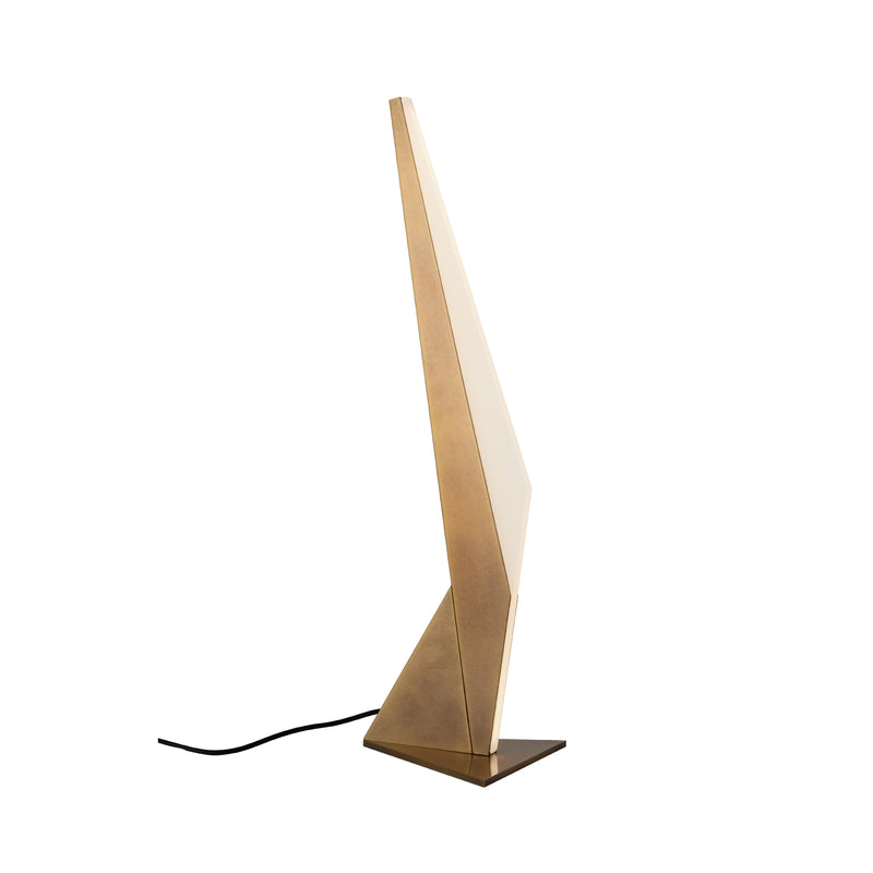 Tachi 6-in Vintage Brass LED Table Lamp - TL64222-VB