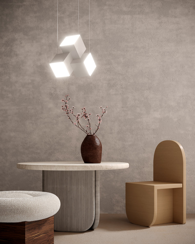 Tetra 16-in White LED Pendant - PD20616-WH-UNV