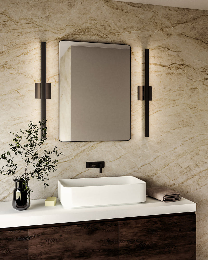Vera 38-in Black LED Vanity - VL20338-BK
