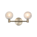 CLOUDBURST - Champagne Gold vanity 2 light - W33802CG