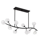 Walker Linear chandelier 10 lights matte black - WALK1048MBK