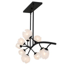 Walker Linear chandelier 10 lights matte black - WALK1048MBK