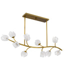 Walker Linear chandelier 10 lights vintage bras - WALK1048PVB