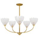 Whitecap Chandelier 5 lights brushed gold - WHP5028BRG