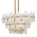 Wright Linear chandelier 5 lights brushed gold - WRIG542BRG
