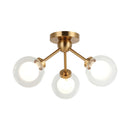 SOLARIS - Aged Gold Brass flush mount - X33003AG