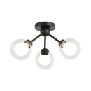 SOLARIS - Matte Black flush mount - X33003MB