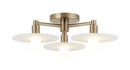 MONUMENT - Champagne Gold flush mount - X42603CG