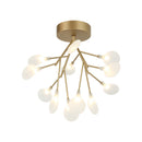 HYDRANGEA BLOOM - Gold flush mount - X69820GL
