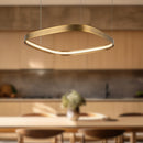 Yukon 19-in Vintage Brass LED Pendant - PD78019-VB-UNV
