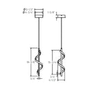 Spin - LED Pendant - BRPD18-CC-BK