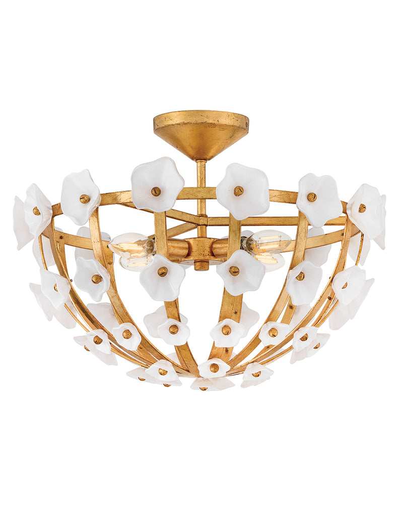 Medium Semi-Flush Mount - Azalea - FR41633DA
