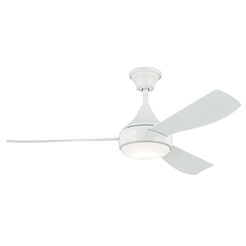 Ample - White Ceiling Fan  54" - 310354WH