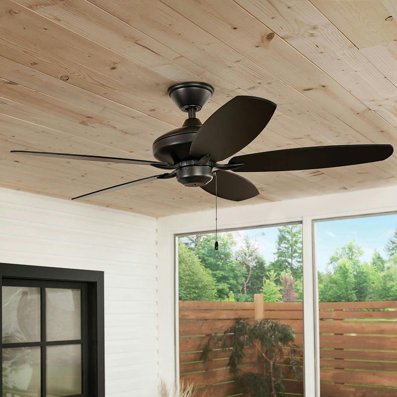 52 Inch Renew Patio Fan Satin Black - 330165SBK