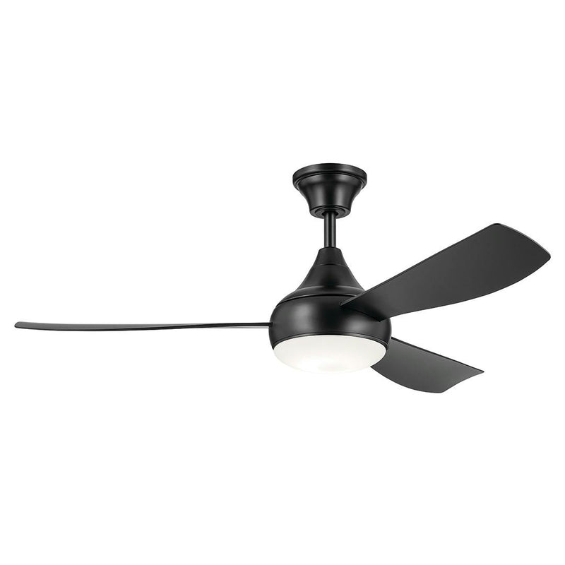 Ample - Satin Black Ceiling Fan 54" -310354SBK