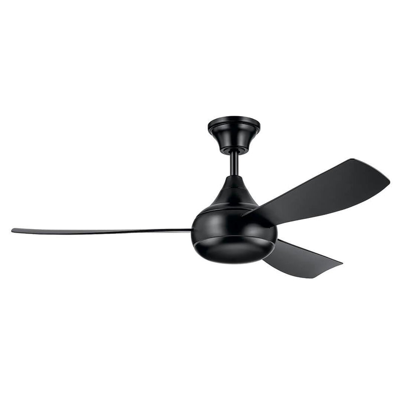 Ample - Satin Black Ceiling Fan 54" -310354SBK