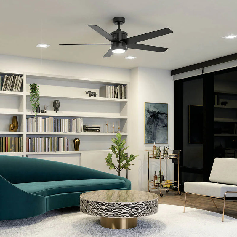 56 Inch Brahm Fan Satin Black - 300044SBK