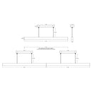 LNPD48-CC-BK dimensions LED Linear Pendant