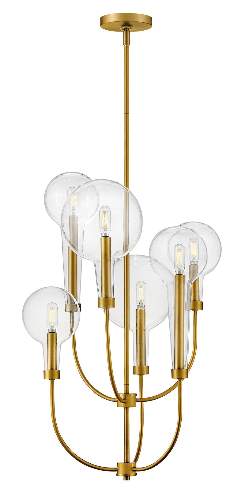 30525lcb - chandelier multi tier Lacquered Brass - www.donslighthouse.ca