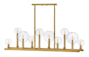 30528lcb - linear chandelier Lacquered Brass - www.donslighthouse.ca