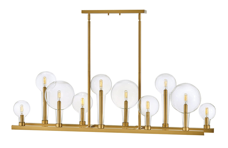 30528lcb - linear chandelier Lacquered Brass - www.donslighthouse.ca