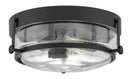 3640bk-cs - flush mount Black with Clear Seedy glass - www.donslighthouse.ca