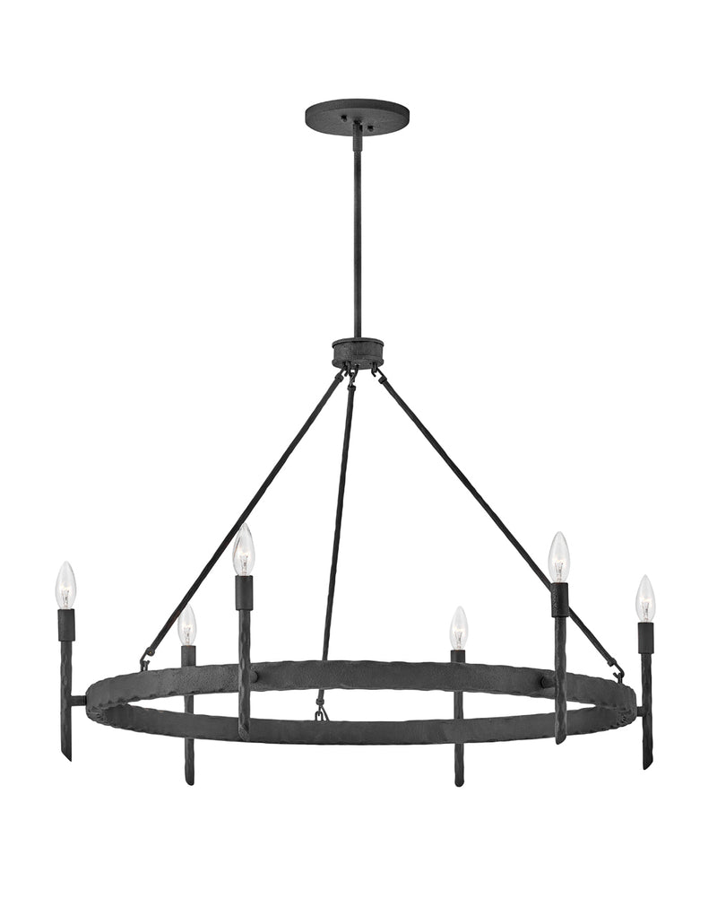 3678fe - chandelier Forged Iron - www.donslighthouse.ca