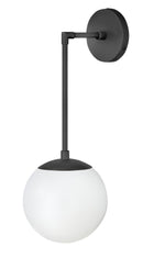 3742bk-wh - wall light Black with White glass - www.donslighthouse.ca