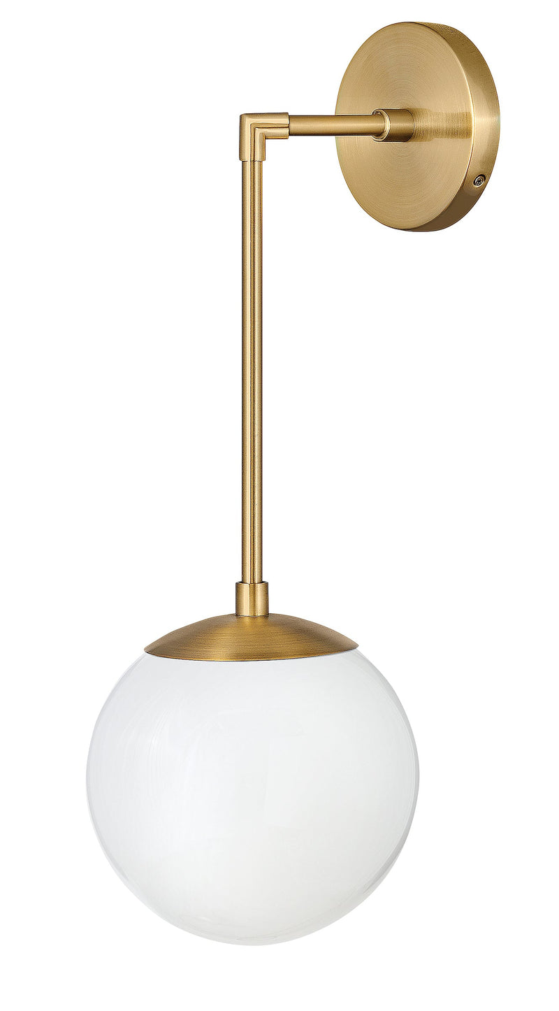 3742hb-wh - wall light Heritage Brass with White glass - www.donslighthouse.ca