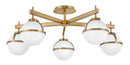 39674hb - semi flush Heritage Brass - www.donslighthouse.ca