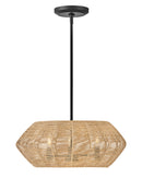 40383blk-cml - pendant Black with Camel Rattan shade - www.donslighthouse.ca