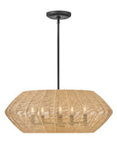 40384blk-cml - pendant Black with Camel Rattan shade - www.donslighthouse.ca