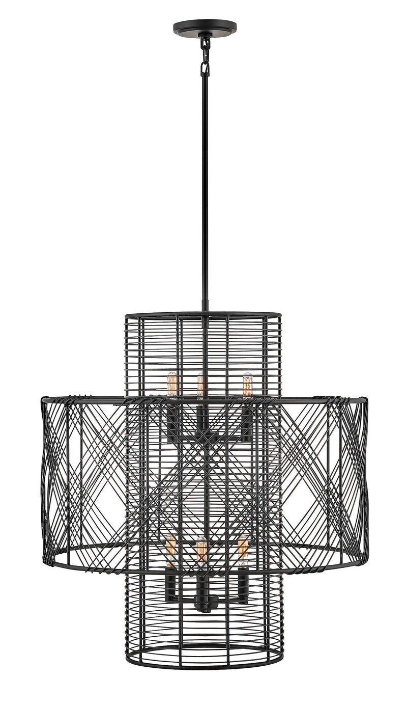 41065blk - chandelier multi tier Black - www.donslighthouse.ca