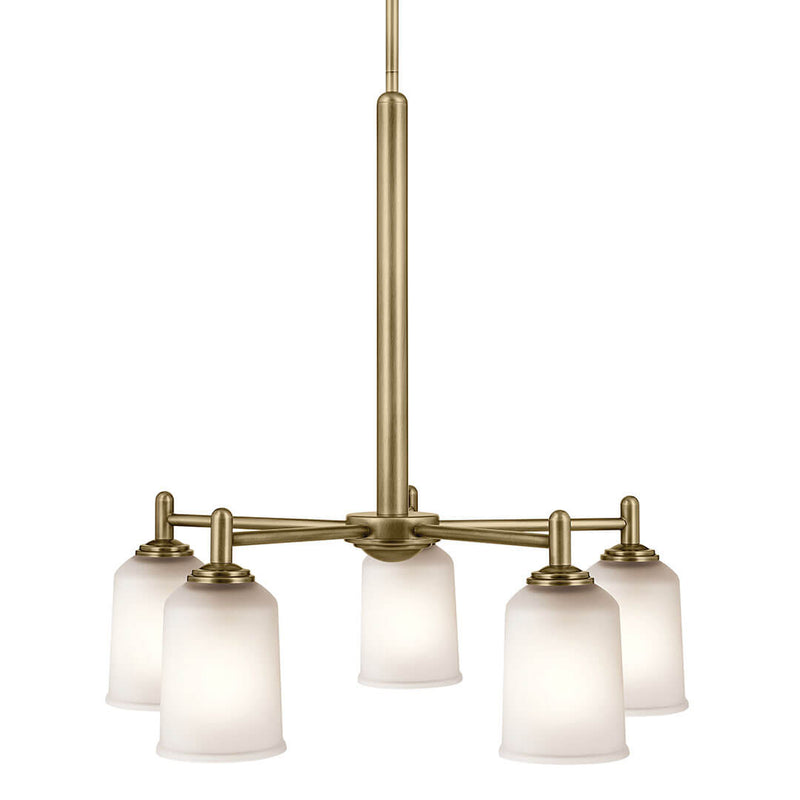 43671NBR - chandelier Natural Brass - Dons Light House