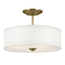 43675NBR - semi flush Natural Brass - Dons Light House