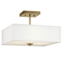 43691NBR - semi flush Natural Brass - Dons Light House