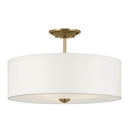 43692NBR - semi flush Natural Brass - Dons Light House