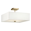 43693NBR - semi flush Natural Brass - Dons Light House