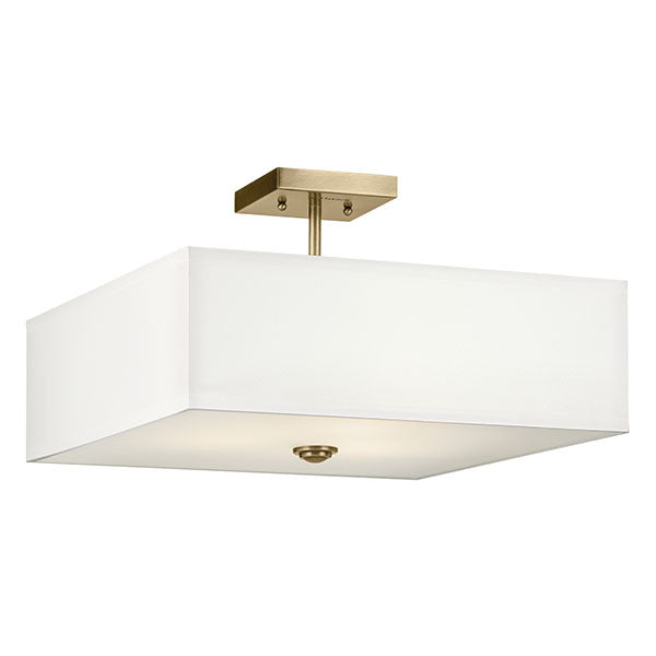 43693NBR - semi flush Natural Brass - Dons Light House